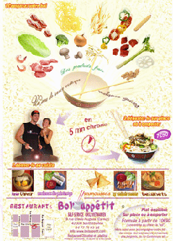 Poster A5 du Bol'appétit